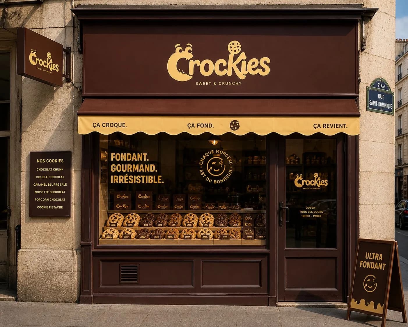 Devanture de la boutique Crockies